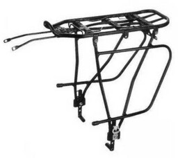 Bagażnik rowerowy tylny 24-28 aluminium czarny