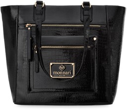 Monnari Lakierowana Aktówka Elegancka Torba Duża Torebka Shopper