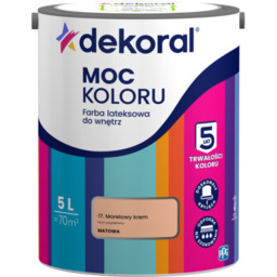Farba lateksowa do wnętrz MOC KOLORU Morelowy krem
