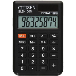 Kalkulator kieszonkowy, Citizen SLD-100NR, czarny