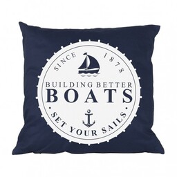 Poduszka w Stylu Marynistycznym Granatowa 2