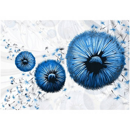 100 70cm Obraz płótno Niebieskie dmuchawce płótno rama