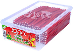 Żelki Haribo Kable Truskawkowe 150szt Wegetariańskie Z Niemiec