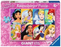 Puzzle 125el podłogowe Księżniczki. Disney Princess 097890 Ravensburger