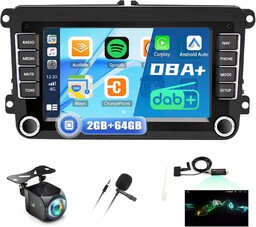 Dab+ Android 13 Radio Samochodowe Vw Golf 5,6