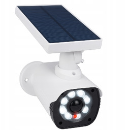 Solarna Atrapa Kamery migająca dioda Czujnik Ruchu zewnętrzna