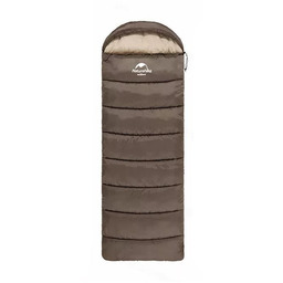 Naturehike Śpiwór Turystyczny Syntetyczny U350 NH20MSD07 190x75cm brązowy