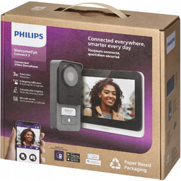 Philips WelcomeEye Connect 3 zestaw wideodomofonowy 2-żył Wi-Fi