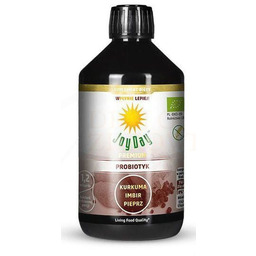 Eko Probiotyk Joy Day, Kurkuma, Imbir, Pieprz, 500ml