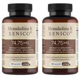 Zestaw Xenico Monakolina K, 2 x 90 kaps.