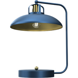 Milagro Gabinetowa lampa stojąca Felix na biurko niebieska