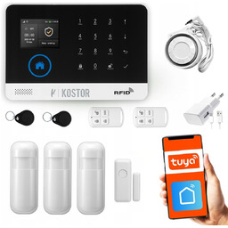 Alarm bezprzewodowy Gsm WiFi z aplikacją Tuya ,