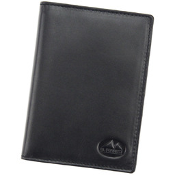 Pionowe Skórzane duże składane etui na dokumenty karty