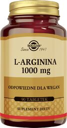 Solgar L-Arginina 1000 mg, 90 tabletek