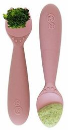 Komplet silikonowych sztućców Mini Utensils pastelowy róż EUMUB005-EZPZ,