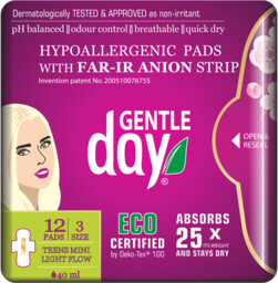 Gentle Day Podpaski higieniczne mini z paskiem anionowym