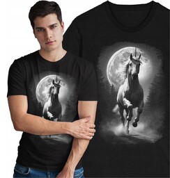 Koszulka z Jednorożcem Jednorożec Unicorn Księżyc Las