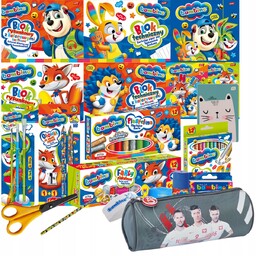 Wyprawka Bambino Szkolna Duży Zestaw do szkoły Piórnik