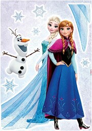 Frozen tatuaż ścienny z Anną i Elsą -