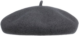 Beret z Kaszmirem i Podszewką by Barascon, ciemnoszary