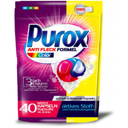 Purox Kapsułki do prania Kolor 40szt.