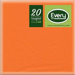 Every E333  311 serwetka, papier, pomarańczowy, 24