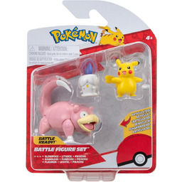 POKEMON Figurka 3 PAK Pikachu Litwick Slowpoke