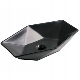 Umywalka Nablatowa KR-570 Czarna Półmatowa