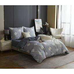 Spod Igły I Nitki Pościel satynowa 140x200 geometryczna