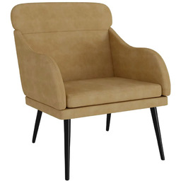 Edinos Welwetowy brązowy wypoczynkowy fotel A9-N80