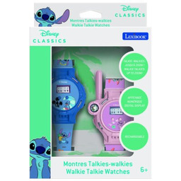 LEXIBOOK Zabawka zegareki z krótkofalówką Disney Stitch DMWTW1D