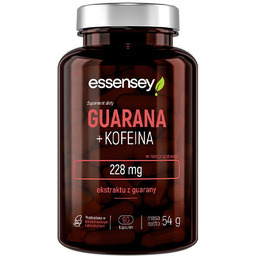 Essensey Guarana + Kofeina, 90 kapsułek