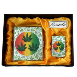 Zestaw Prezentowy Zapalniczka Papierośnica Gentelo