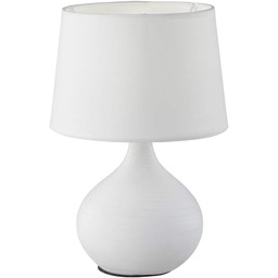 Lampa stołowa nocna do sypialni biała MARTIN R50371001