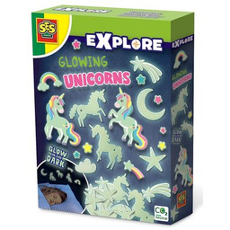 Naklejki SES Creative Explore Świecące w nocy jednorożce