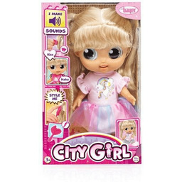 Bayer Lalka City Girl Duże oczy Śmieje się