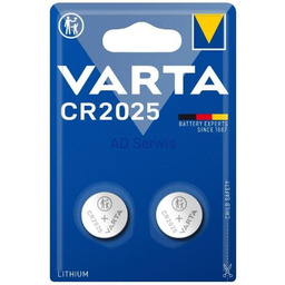Bateria litowa CR2025 VARTA 2szt/bl
