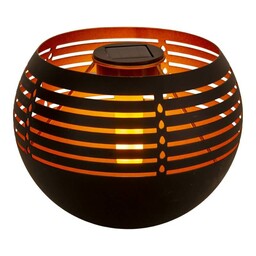 Nave Stołowa lampa solarna LED ogrodowa kula czarna