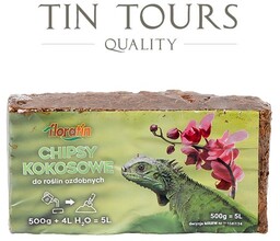 CHIPSY ŚCINKI ZRĘBKI KOKOSOWE 500g / 5l