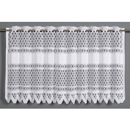 Sehlbach Zazdrostka, Klasyczna dzianina żakardowa, Biała, Zazdrostka 140