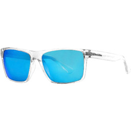 okulary przeciwsłoneczne HORSEFEATHERS MERLIN SUNGLASSES Crystal/Mirror Blue