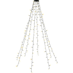 goobay 60385 LED płaszcz na drzewo z pierścieniem/choinką,