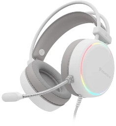 Genesis Neon 613 G2 RGB Nauszne Biały Słuchawki