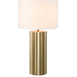 Markslöjd - Lampa stołowa Hashira Antique Brass/Off-White