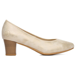 Czółenka Rieker 44650-91 Złoty