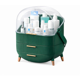 NETTLIFE Luksusowy organizer do makijażu, duży, przenośny, wodoodporny