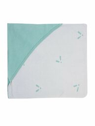 Piapimo kocyk z kapturkiem Pszczólki Handyblanky szaro-zielony