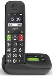 Gigaset E290A Czarny Telefon bezprzewodowy