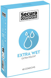 Kondomy Secura Extra Wet, 48 szt.