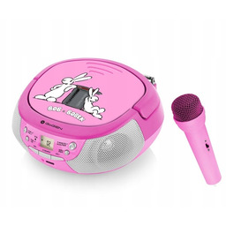 Odtwarzacz CD Boombox Usb Bluetooth Mikrofon Karaoke